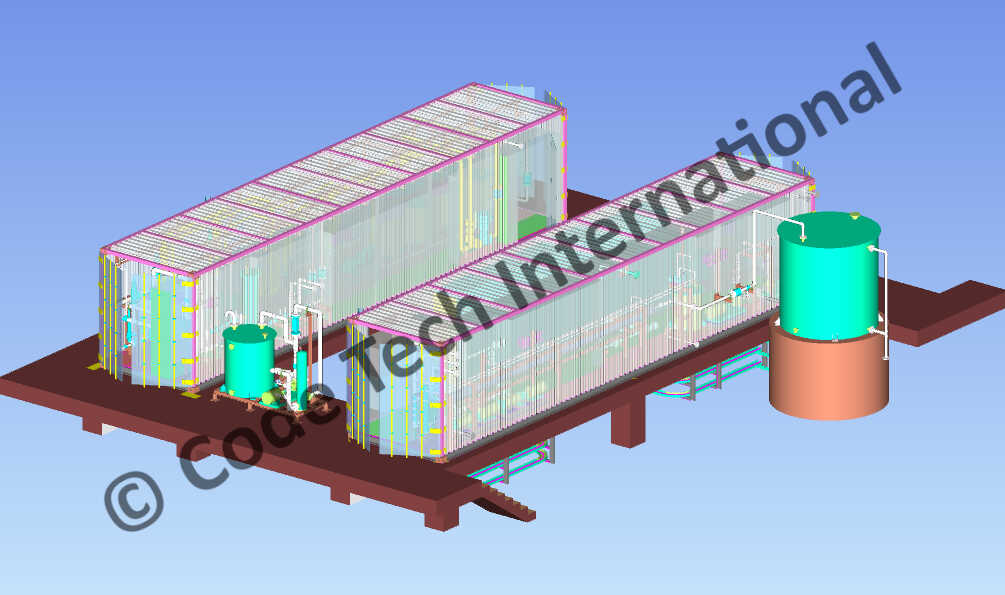 Containerized Water Treatment Plant CADWorx Model 3