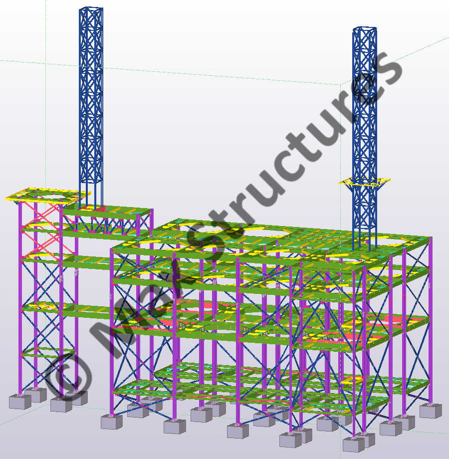 Mounting Building Complex 3D Modeling and Steel Detailing on Tekla Structures