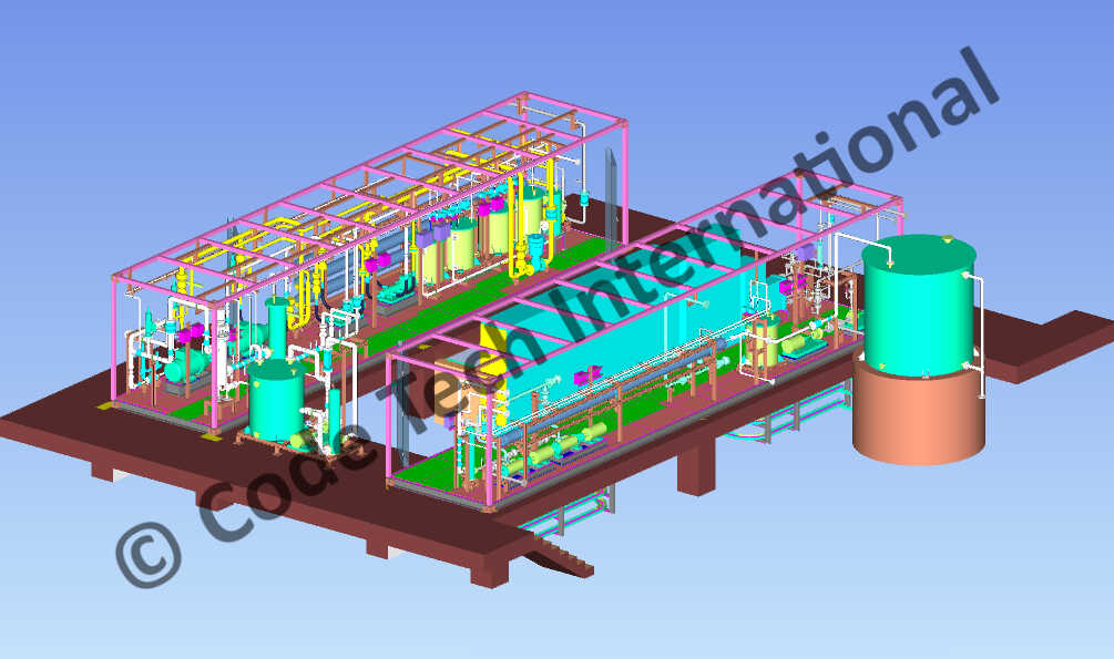 Containerized Water Treatment Plant CADWorx Model 2