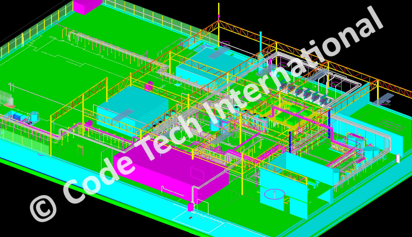 Hyundai Engineering & Construction Wastewater Treatment Plant Layout CADWorx 1