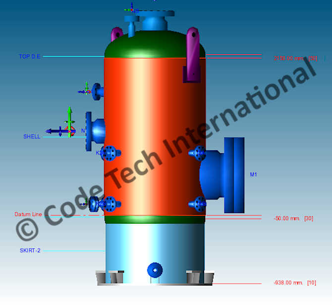 PD 5500 Pressure Vessel Design and Analysis PV-Elite Suction Drum 3